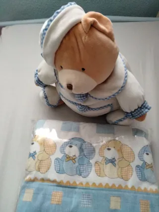 Sábanas franela infantil, peluche y cuento