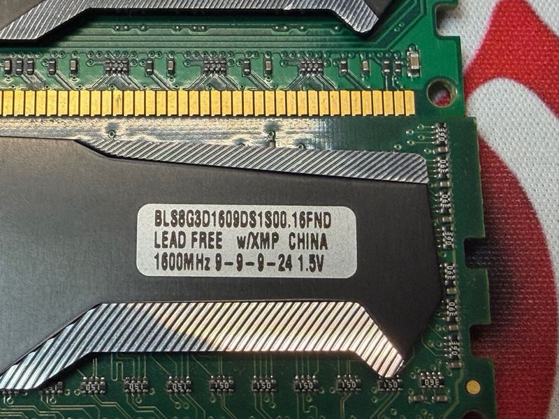 2x8gb Crucial Ballistix Sport DDR3 1600MHz afbeelding 2