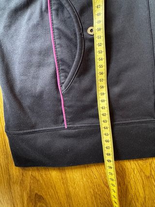 Sudadera Champion cremallera azul y rosa