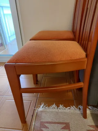 Juego de 2 Sillas de Comedor de Madera