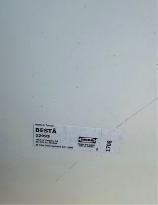 Tablero cristal blanco Besta Ikea