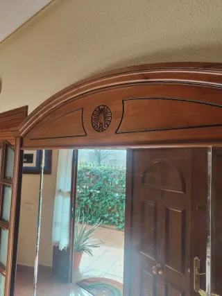 Mueble recibidor madera con espejo URGE VENTA