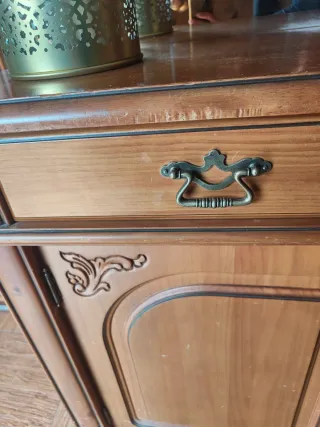 Mueble recibidor madera con espejo URGE VENTA