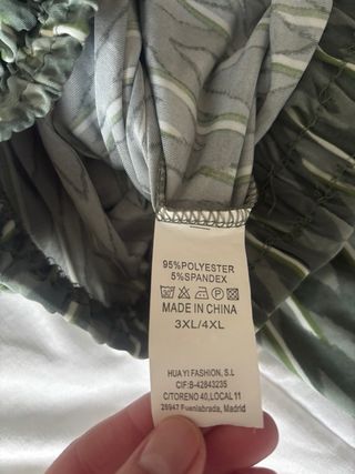 Pantalón ancho estampado mujer