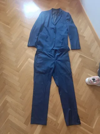 Traje de hombre azul Zara