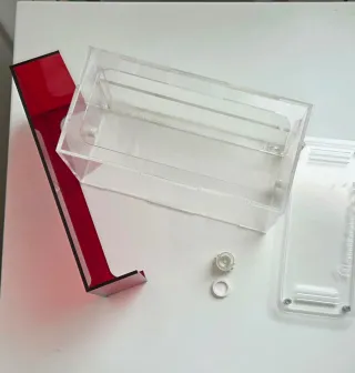 Terrario/Hormiguero Metacrilato Rojo