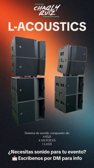 Sistema de Sonido L-Acoustics Alquiler