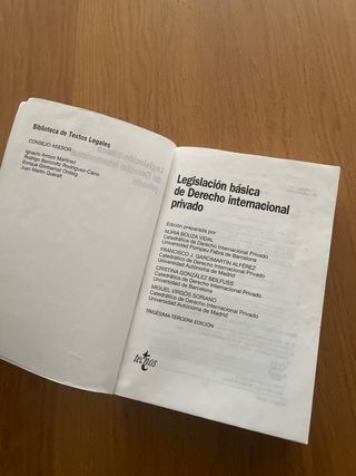 Legislación básica de Derecho Internacional pri...