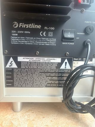 Altavoz Firstline FL-100 Beige/Plata