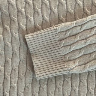 Jersey Dan John Talla M Cable Knit Beige