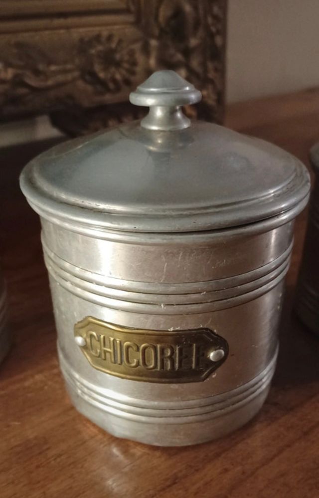 4 Tarros Cocina Aluminio Puro Aprox. 1950