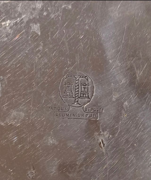 4 Tarros Cocina Aluminio Puro Aprox. 1950