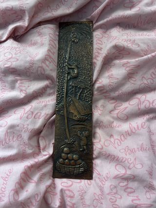 Cuadro cobre relieve años 60