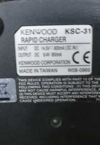 Cargador Walkie Talkie Kenwood