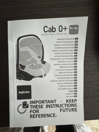 Silla coche Inglesina Aptica Grupo 0