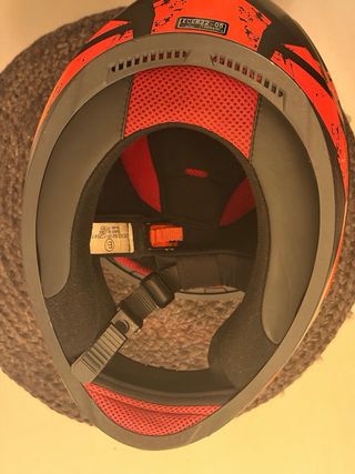 Casco Moto Integral LS2 Rapid Negro/Rojo