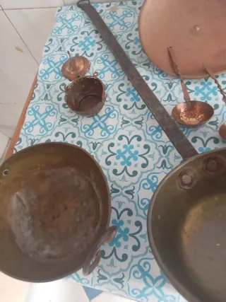 Cacharros de cobre antiguos