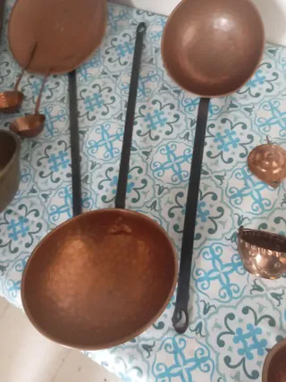 Cacharros de cobre antiguos