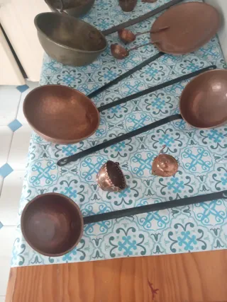 Cacharros de cobre antiguos
