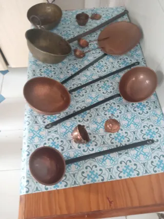 Cacharros de cobre antiguos