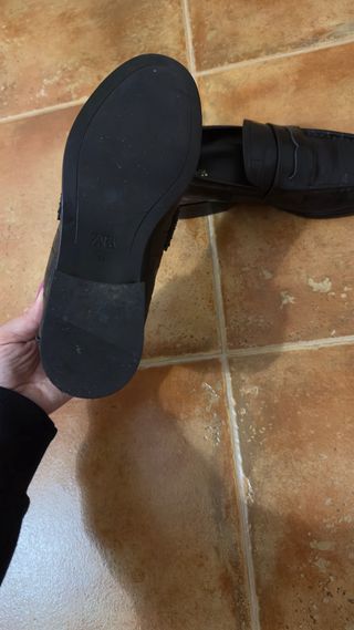 Mocasines Zara efecto piel cocodrilo