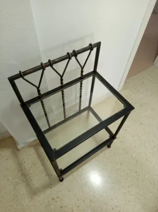 Cabecero y mesita de noche hierro forjado