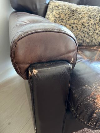 Poltrone Lounge in Pelle Vintage Marrone