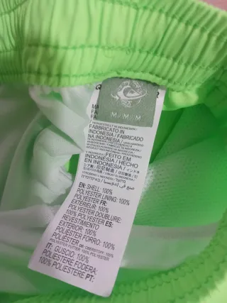 Bañador Quiksilver Hombre Verde fosforito