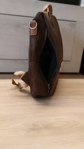 Bolso/Mochila  antirrobo Marrón y beige Mujer