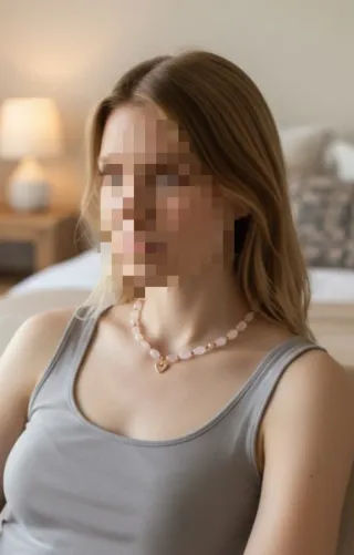 Collar Cuarzo Rosa y Perlas