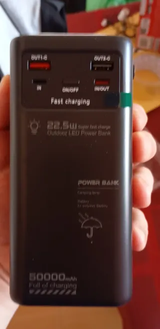 Powerbank 50000 mAh Carga Rápida 22.5W
