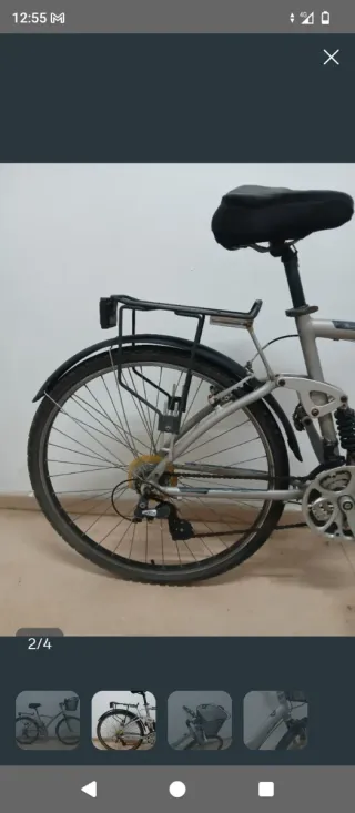 Bicicleta urbana con cesta