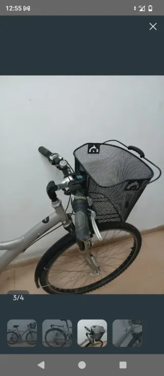 Bicicleta urbana con cesta