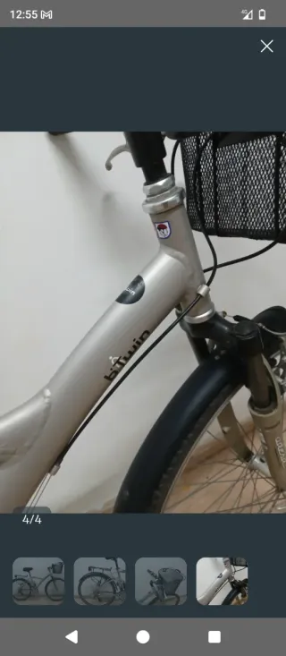 Bicicleta urbana con cesta