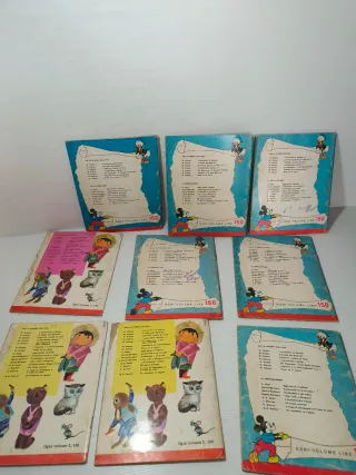 Lotto di nove libretti Walt Disney anni 60, LEGGI