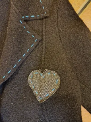 Giacca in lana con dettagli