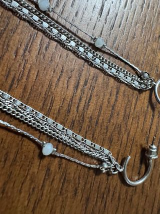 Conjunto de pendientes de plata