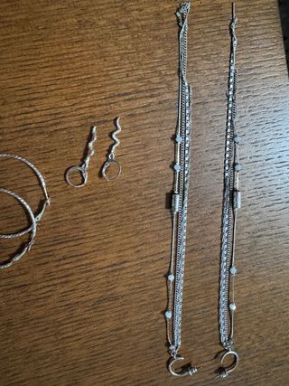 Conjunto de pendientes de plata