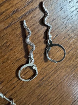 Conjunto de pendientes de plata