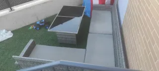 Conjunto Muebles Jardín Ratán Gris