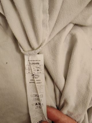 Camiseta BLANCA manga larga cuello alto Talla XL