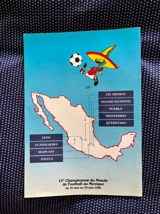 Guía oficial Mexico 86 en francés