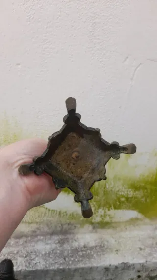 Lotto oggetti vintage ceramica e metallo