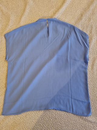 Maglietta estiva azzurra donna