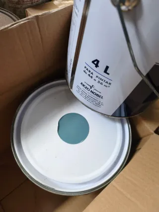 Pintura Bruguer Punto Azul Gris Azulado