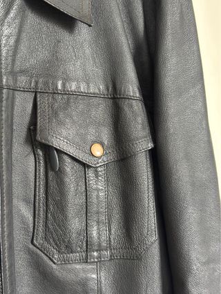 Giubbotto pelle vintage militare anni '80