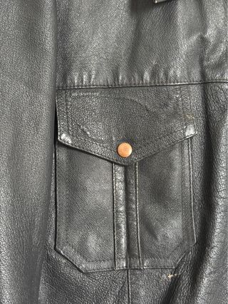 Giubbotto pelle vintage militare anni '80