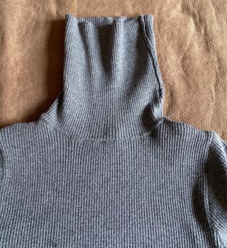 Vestido de punto Bershka gris Talla XS