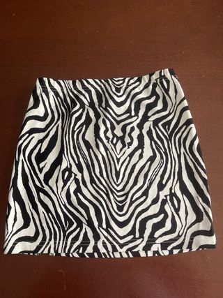 Minifalda cebra