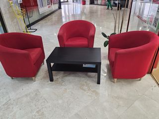 Conjunto 2 Sillones Tullsta Ikea Rojo